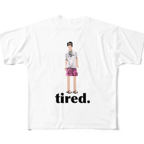 おつかれ友人くんA by tired. All-Over Print T-Shirt