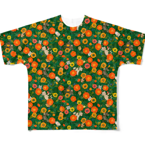 わいわいブーケ（レッド） All-Over Print T-Shirt