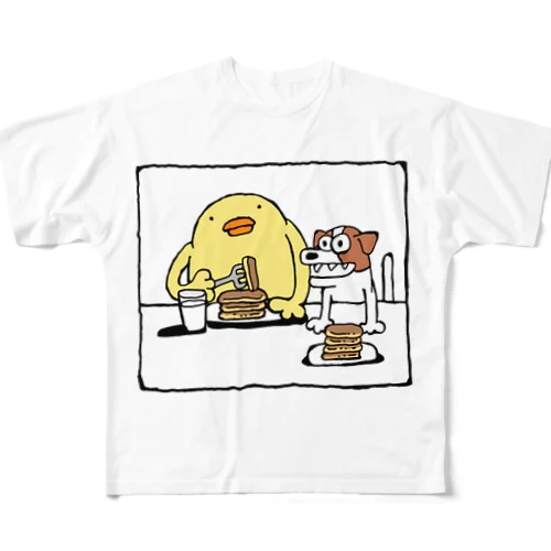 ぴよでパロディTシャツ All-Over Print T-Shirt