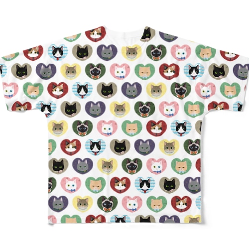 ani★mani-ねこたち- All-Over Print T-Shirt