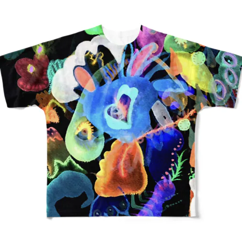 三つ目のワニ All-Over Print T-Shirt