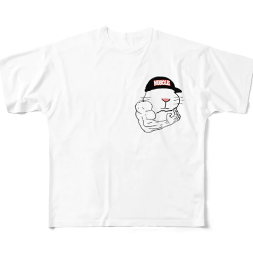 マッスルうさぎ All-Over Print T-Shirt