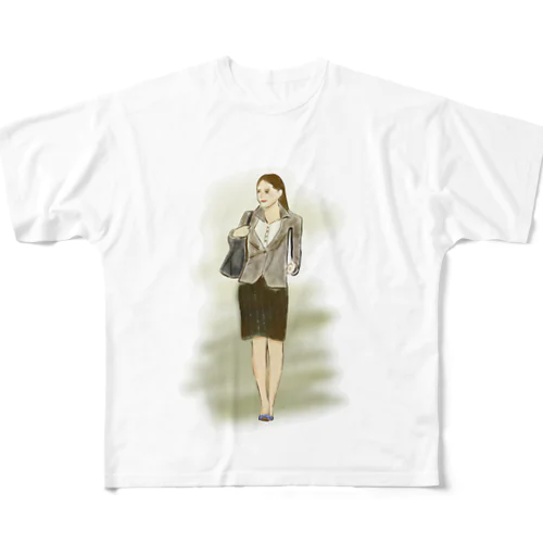 スーツgirl All-Over Print T-Shirt