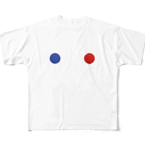 ひみつのボタン フルグラフィックTシャツ