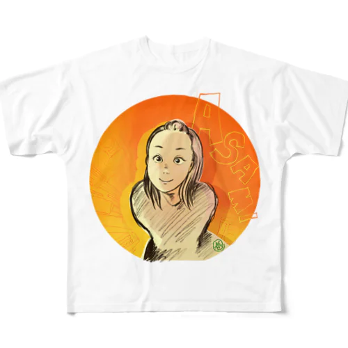 girl love asami フルグラフィックTシャツ