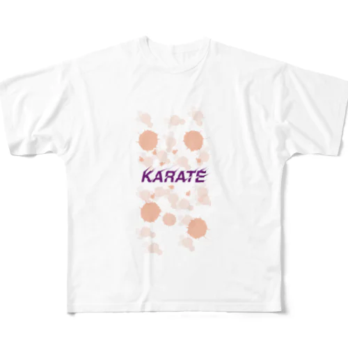 KARATEドット淡い系 フルグラフィックTシャツ