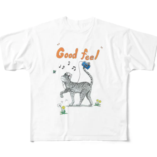 ネコちゃん(サバトラ) All-Over Print T-Shirt