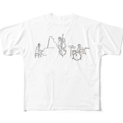 ジャズトリオ All-Over Print T-Shirt