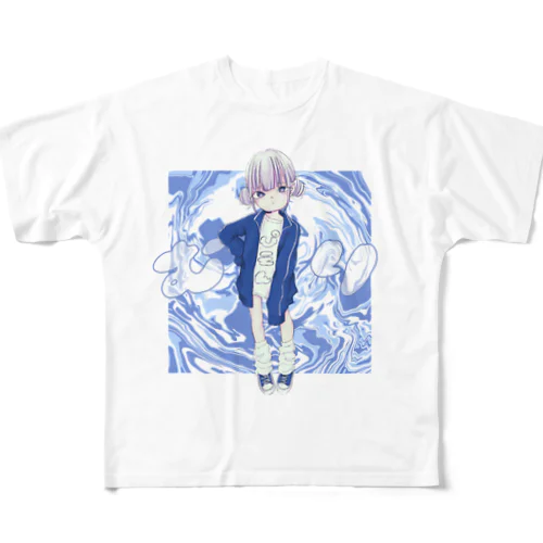 ぴえん🥺💙 All-Over Print T-Shirt