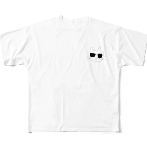 ロックだにゃん All-Over Print T-Shirt