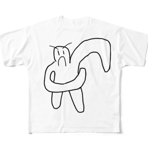 脇を気にする一般男性 All-Over Print T-Shirt