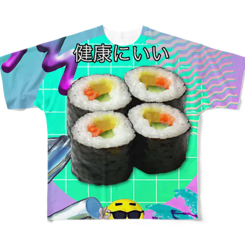 HEALTHY OSUSHI フルグラフィックTシャツ