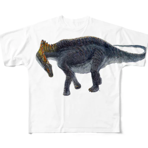 Amargasaurus（彩色） フルグラフィックTシャツ