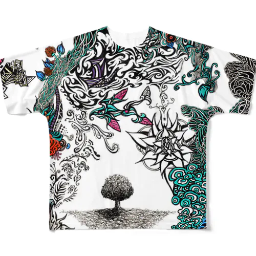 yaberay「k」 All-Over Print T-Shirt