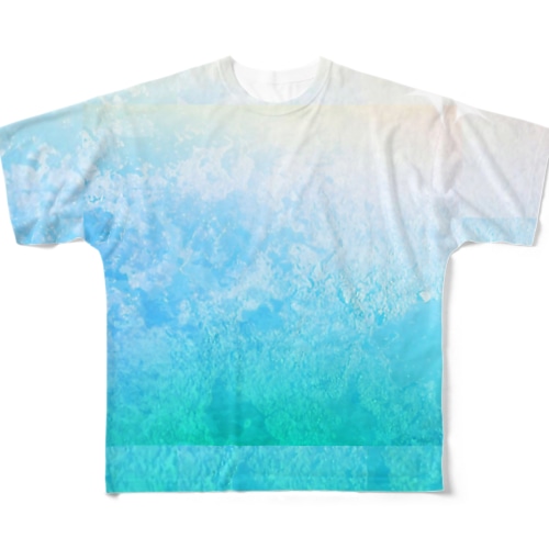 蒼色 All-Over Print T-Shirt