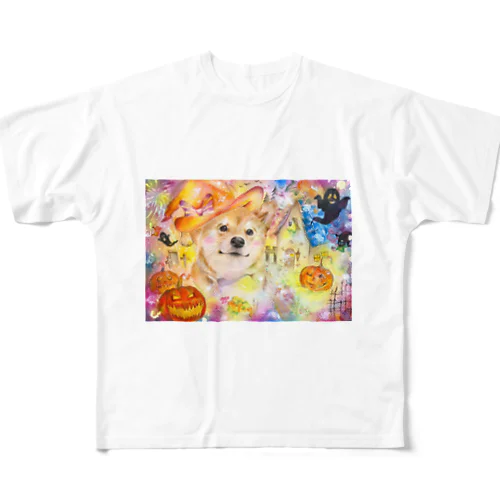 柴犬ハロウィン All-Over Print T-Shirt