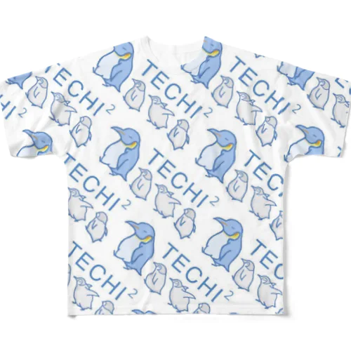 TECHI TECHI ぺんぎん All-Over Print T-Shirt