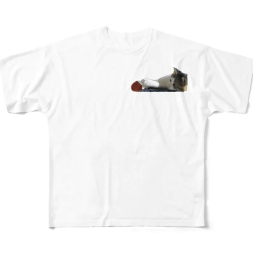 🌰じゃれ猫 All-Over Print T-Shirt