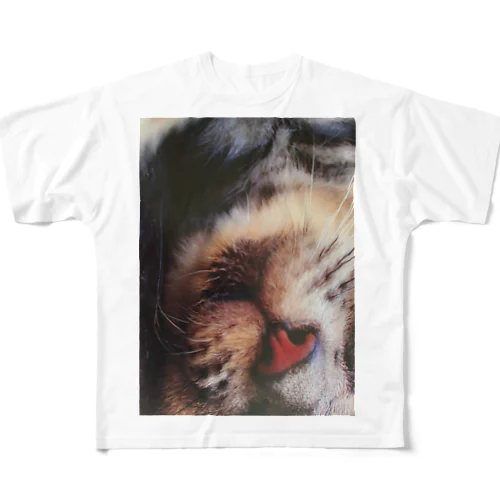 猫の鼻 All-Over Print T-Shirt