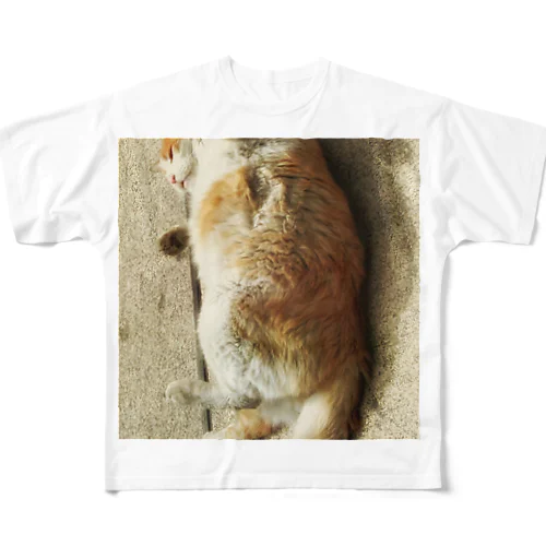 ころころ猫 フルグラフィックTシャツ