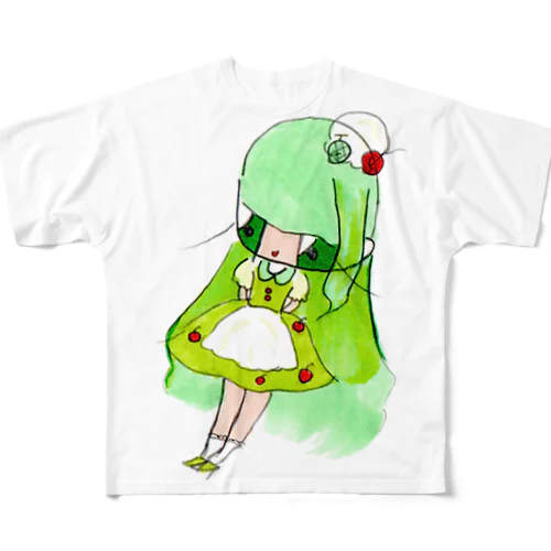 クリームソーダちゃん All-Over Print T-Shirt