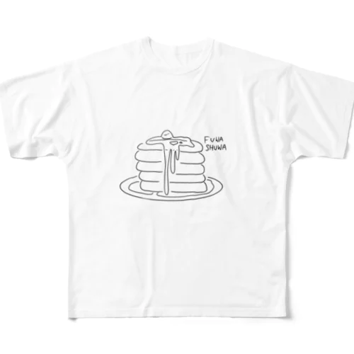 ふわしゅわパンケーキ フルグラフィックTシャツ