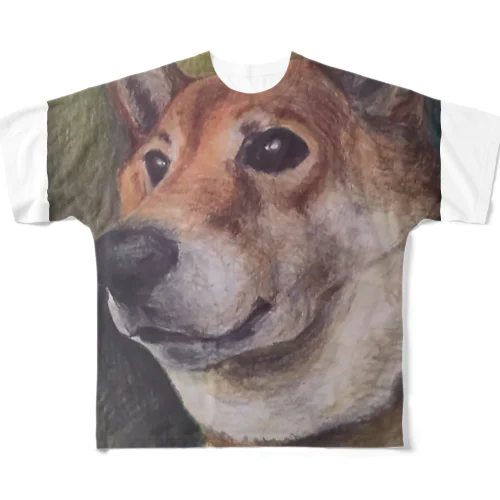 愛犬 フルグラフィックTシャツ