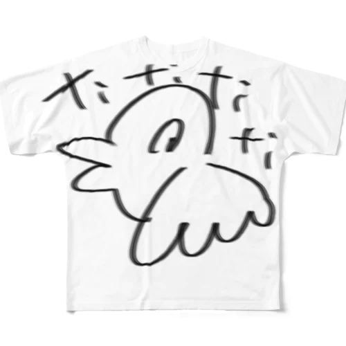 tititi鳥 フルグラフィックTシャツ