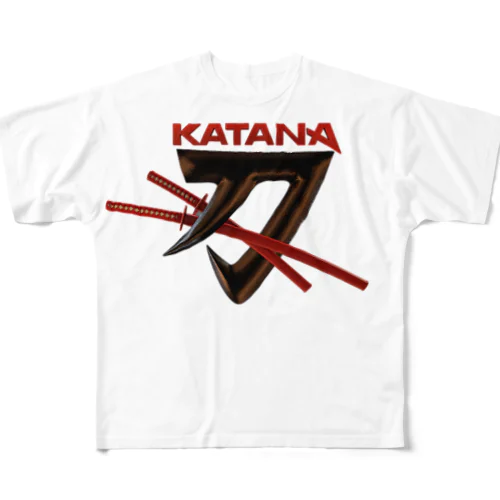 GSX_KATANAカタナ刀 フルグラフィックTシャツ