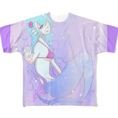 人魚 All-Over Print T-Shirt
