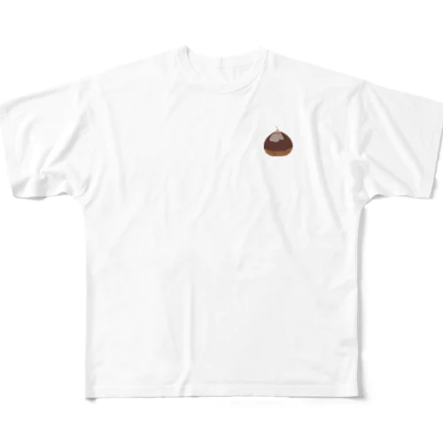 栗 All-Over Print T-Shirt