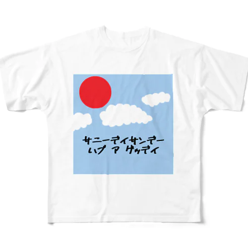 サニーデイサンデー フルグラフィックTシャツ