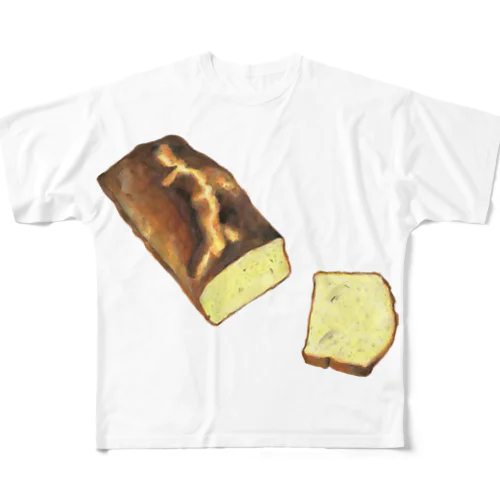 バナナケーキ フルグラフィックTシャツ