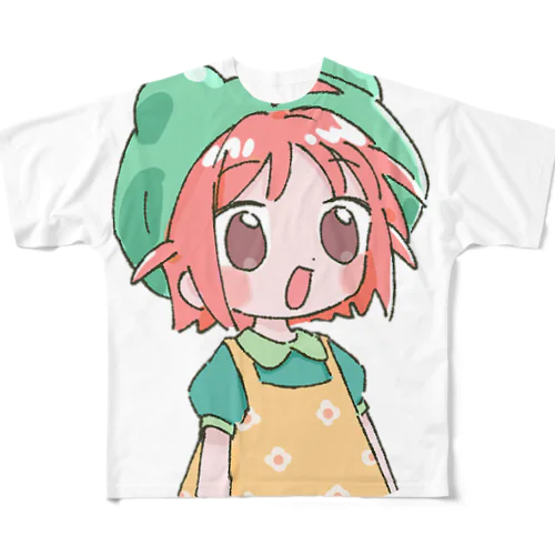 かえるケロ フルグラフィックTシャツ