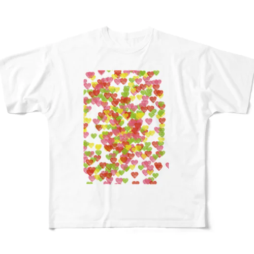 ハートちゃん All-Over Print T-Shirt