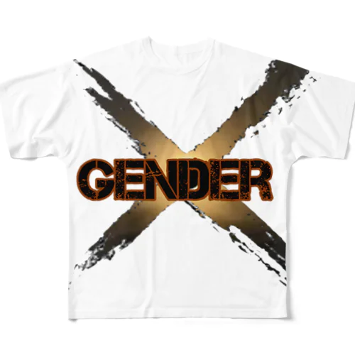 X gender フルグラフィックTシャツ