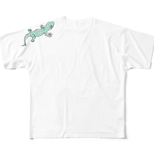 はりつきヤモリくん All-Over Print T-Shirt