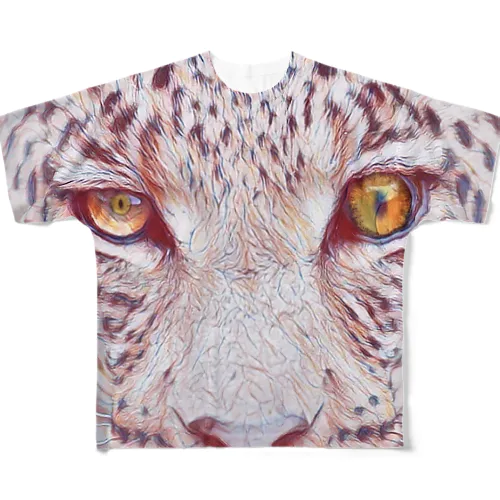 attack leopard フルグラフィックTシャツ