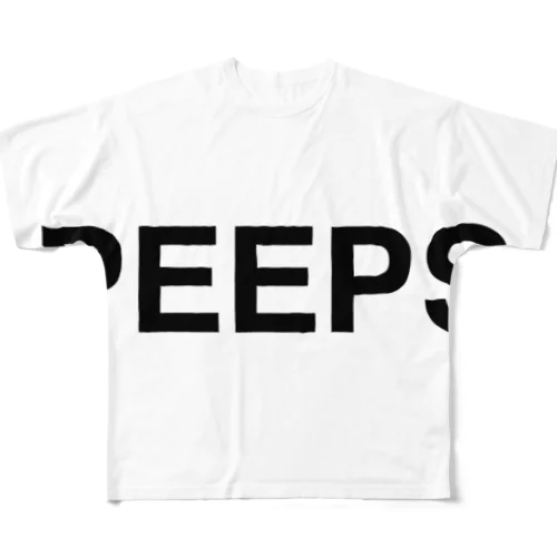 PEEPS-ピープス- フルグラフィックTシャツ