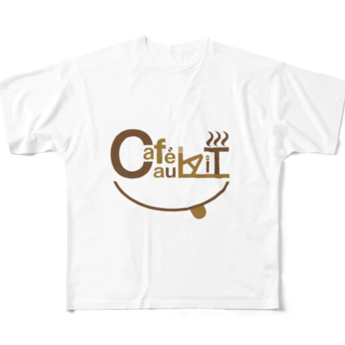 カフェオレ フルグラフィックTシャツ