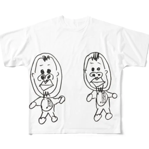 ひろしとゆうじろう フルグラフィックTシャツ