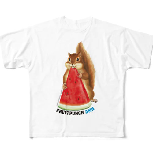 FRUITPUNCH ADM_watermelon フルグラフィックTシャツ