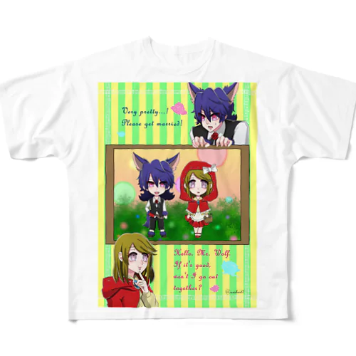 アクシスベストトゥルース「赤ずきんちゃん」 フルグラフィックTシャツ