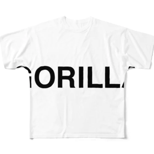 GORILLA-ゴリラ- フルグラフィックTシャツ