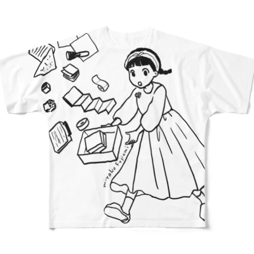 荒ぶりパッケージ フルグラフィックTシャツ