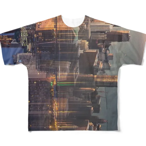 街並み All-Over Print T-Shirt