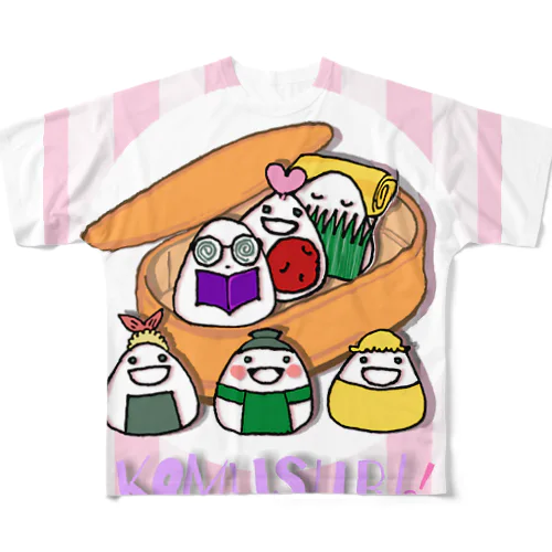 こむすび！ All-Over Print T-Shirt