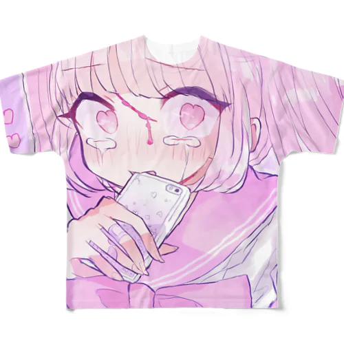 依存♡少女（ゆめかわいい） All-Over Print T-Shirt