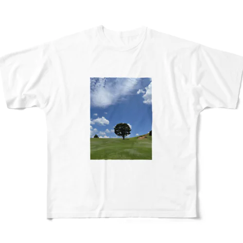 晴れ晴れ景色 All-Over Print T-Shirt