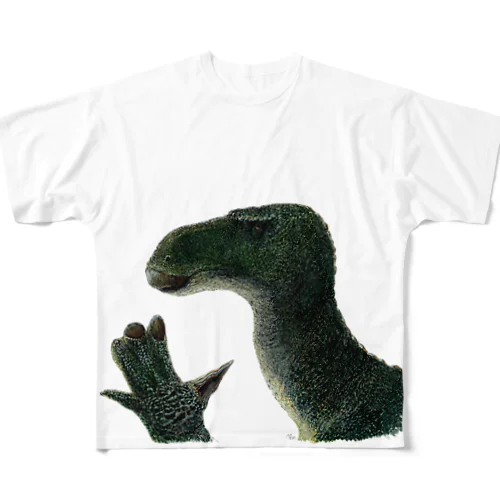 iguanodon（彩色） フルグラフィックTシャツ